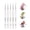 White, variant on MelodySusie 5Pcs Nail Art Liner Brush Set, Sizes 5 7 9 11 20mm Professional Gel Polish Painting Pens for Fine Lines, Delicate Coloring and Tiny Details