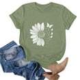thumbnail image 5 of Xdegoge T Shirts for Women Graphic Under 10 Short Sleeve Crewneck Shirts Floral Summer Casual Tops Tunic Loose Fit Tees Soft Comfy Blouses s Women Activewear Clothes, 5 of 5
