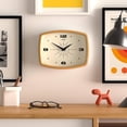 thumbnail image 3 of Reloj de pared JONES CLOCKS® Movie Retro 25,5 x 19,5 cm, color amarillo mostaza, 3 of 7