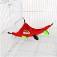 thumbnail image 4 of 5 unids/set hamaca para hámster animales pequeños colgando cama cálida casa jaula nido accesorios jaula juguete hoja colgante túnel y columpio planeador hámster jugando durmiendo, 4 of 8