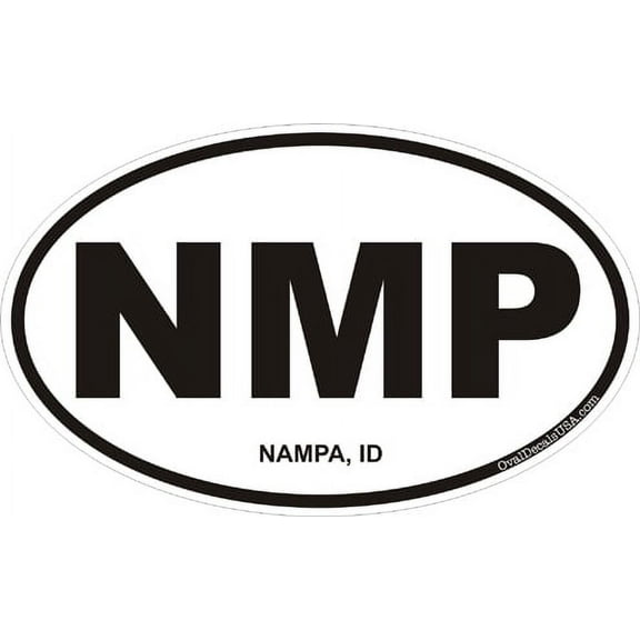3.8 Inch Nampa Idaho Oval Decal
