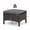 Gray, variant on Furnibear Set of 2 Fade-Resistant PE Wicker Patio Ottomans with Cushions and Wood Handles for Outdoor Foot Rest and Extra Seating, Gray