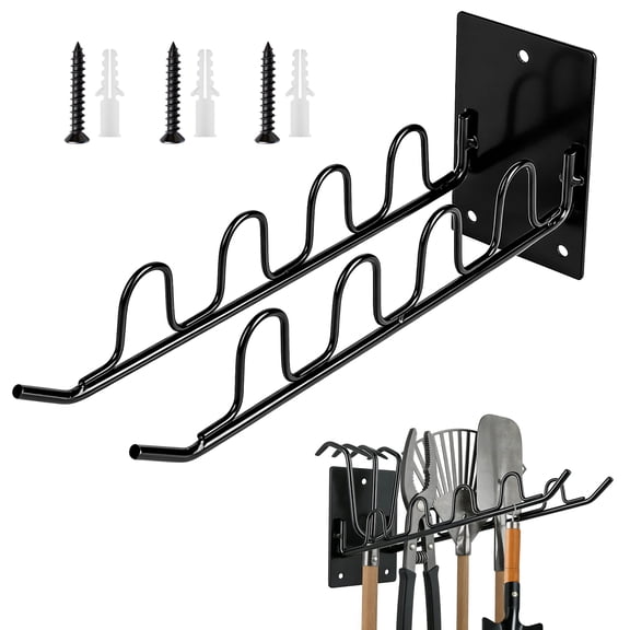 TSV Heavy Duty Garage Hook, Utility Steel Garage Storage Hook, Wall Mount Garden Tool Organizer for Ladders, Hose, Tools, Bulky Items