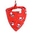 thumbnail image 2 of Worallymy Navidad Mascota Saliva Toalla Pequeño Animal Pañuelo Bufanda Babero Fiesta Decoración Accesorio Regalo Santa Rojo 1 Worallymy JD735809856, 2 of 7