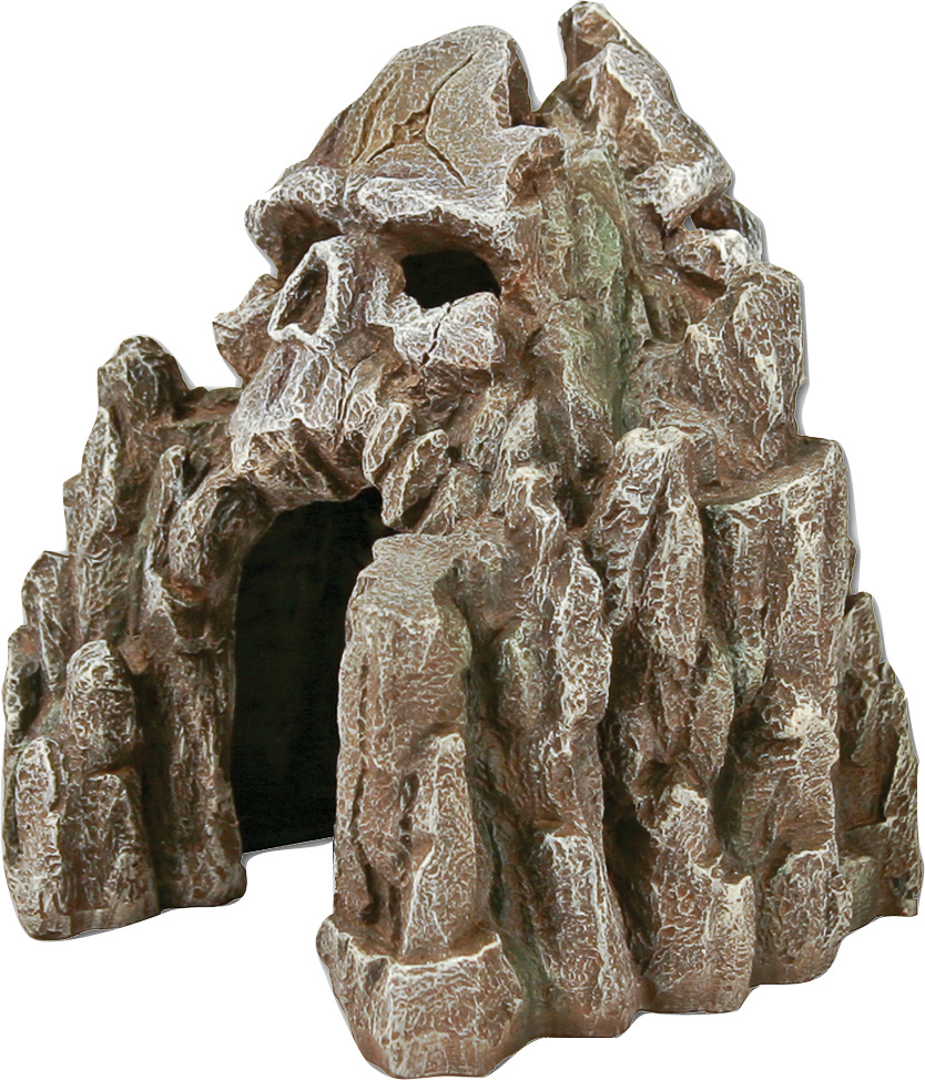Blue Ribbon Pet Products Exotic Environments Skull Mountain Gray Small