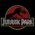thumbnail image 2 of Men's Jurassic Park Distressed T-Rex Logo  Graphic T-Shirt, 2 of 5
