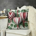 thumbnail image 2 of Hello You More Eucalyptus Leaves Throw Pillow Covers, Hearts Cushion Case Decoration for Sofa Couch, 2 of 5