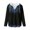 Blue Floral Embroidery Design, variant on Octopus Tentacle Ladies Fashion Hoodies for Women, Elastic Polyester Long Sleeve Pullover Sweatshirts Loose Fit for Casual Daily Wear