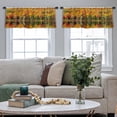 thumbnail image 5 of LALILO Kitchen Curtain Valance Morning Walk Lake England Uk Rod Pocket Window Curtain 52"x 18" Set of 2, 5 of 7