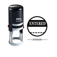 thumbnail image 1 of ENTERED Round Self Inking Office Stationary Stamp Personalized Custom Shiny 20mm Rubber Stamp, 1 of 1
