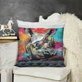 thumbnail image 2 of Hippie Animal Rhinoceros Throw Pillow Machine Washable, Indoor Outdoor Decorative Pillow for Couch, Bed or Patio,, 2 of 5