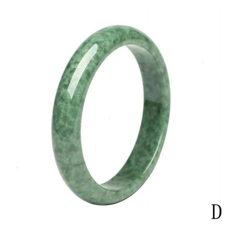 Natural Hand Polished Jade Bracelet Women Solid Stone Wrist Jewelry Daily Wedding Birthday Gift Single Piece Bangle