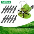 thumbnail image 2 of Ruibeauty 10Pcs String Trimmer Head Blades Replace Plastic Cutter Blades Replacement Weed Wacker Head Blades Lawn Mower Weed Eater Blades Accessories, 2 of 6