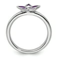 thumbnail image 5 of Sterling Silver Amethyst Flower Ring, 5 of 5