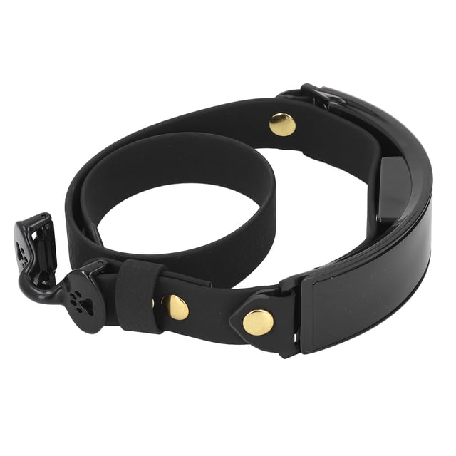 Collar De Perro Luminoso Inteligente, Collar Para Mascotas Con Pantalla LED DIY Recargable Con Efecto De Desplazamiento De Subtítulos único, Collar De Perro Iluminado De Cuero PU