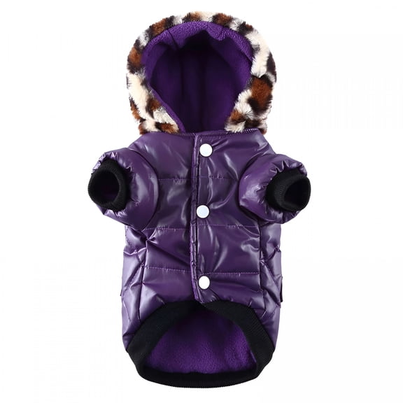 GASTROPOD Dog Cold Weather Coats-Cozy Windproof Winter Dog Jacket Thick Padded Warm Coat for Small Medium Large Dogs(S Purple)