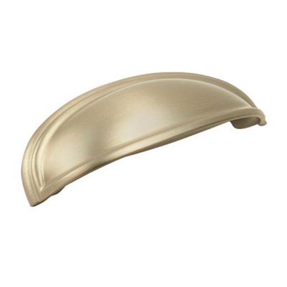 Amerock A36640 BBZ 3 in. & 4 in. Cup Pull, Golden Champagne