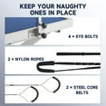 thumbnail image 5 of CO-Z 47" Electric Dog Grooming Table with Adjustable Grooming Bar and 4 Nooses White, 5 of 7