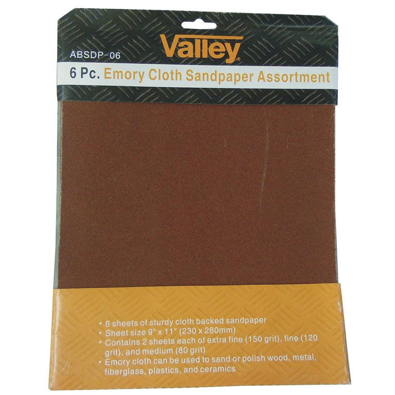 6pc Emory Cloth 9