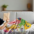 thumbnail image 3 of Circus Soft Flannel Fleece Throw Blanket, Show Kids Animals Smiling Magician Childhood and Happiness Themed Illustration, Cozy Plush for Indoor and Outdoor Use, 70" x 90", Multicolor, by Ambesonne, 3 of 5