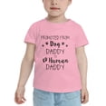 thumbnail image 2 of Promoted From Dog Daddy To Human Daddy Cute Toddler Tshirts for Boys Girls (Pink, Youth M), 2 of 5