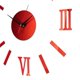 thumbnail image 2 of 3d Wall Clock Roma Numerals Decoration Clock Red, 2 of 5