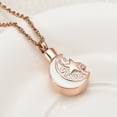 thumbnail image 4 of Stainless Steel Moon and Star Cremation Pendant Small Urns for Ashes Keepsake Urn Necklace, 4 of 6
