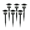 thumbnail image 4 of Pure Garden Set of 6 Water-Resistant Solar Pathway Coach Lights (Black), 4 of 5