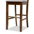 thumbnail image 6 of Bowery Hill Gray Upholstered Walnut Finished Wood 2-Piece Bar Stool Set, 6 of 9