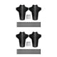 thumbnail image 3 of Eigraketly Guardabarros de plástico para bicicleta de montaña, 2 uds., patrón de fibra de carbono, guardabarros para bicicleta de carretera, Dirtboard, Sin estándar 2piezas Eigraketly  CBP041748, 3 of 6