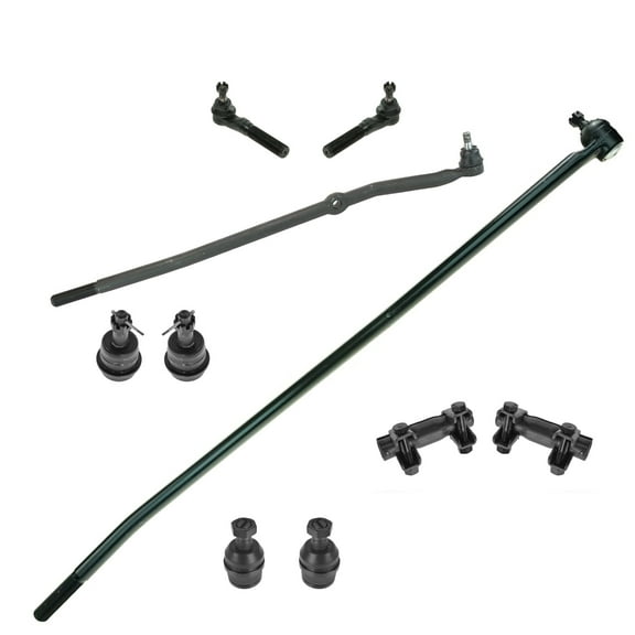 TRQ Front 10 Pc Steering Suspension Ball Joint Tie Rod Kit Set for 98-99 Ram 4x4 PSA59417 Fits select: 1998-1999 DODGE RAM 1500, 1998-1999 DODGE RAM 2500