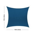 thumbnail image 3 of Coolaroo Coolhaven Outdoor Sun Shade Sail 95% UV Block Protection for Garden, Patio, Backyard, 12' Square, Sapphire, 3 of 5