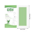 thumbnail image 3 of Body Hair Removal Wax Strip, Professional Grade, Large Size, Depilatory Paper, with Double Tape, 20 pcs, 3 of 8