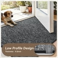 thumbnail image 5 of SIXHOME Door Mats for Inside 24"x47" Non Slip Rubber Welcome Mat for Inside Low-Profile Dirt Trapper Indoor Door Mats for Entryway Soft Absorbent Washable Entry Rug Floor Mats Modern Doormat Gray, 5 of 7