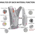 thumbnail image 4 of Rove Studio Lightweight Running Vest for Women, Hydration Backpack Hiking Backpack for Women, Breathable Running Hydration Pack Green, 4 of 7