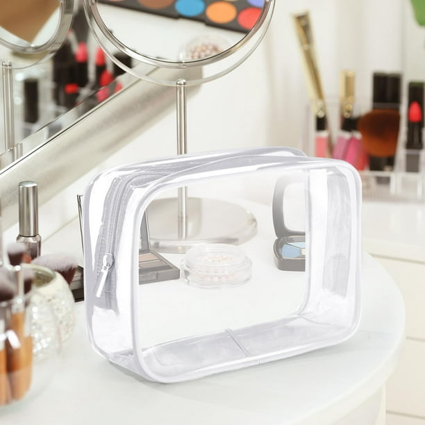 Waterproof Toiletry Bag Transparent Cosmetic Bag Portable Multipurpose  Reusable for Women and Men Packaging Bag with Zipper Clear Makeup 