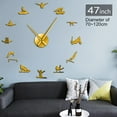 thumbnail image 3 of Oversized Mens Artistic Gymnastics Long Hands 3D DIY Wall Clock Gift For Athlete Sportsman Self Adhesive Acrylic Clock Watch(Black,27inch), 3 of 9