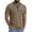 Khaki, variant on COSFO Solid Mens Shirts Casual Stylish Henley Cotton Short Sleeve Tops Pullover Button Loose Fit with Pocket Mens Classic T-Shirt