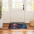 thumbnail image 3 of Yayeee Doormat for Indoor Entrance 32" x 20" Non Slippery Floor Rug, Glowing Jellyfish, 3 of 8