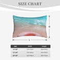 thumbnail image 4 of Sikiie Pink Float Ring On Beach Print Plush Pillow Cover, Wrinkle-proof and Stain-resistant Pillow Protector without Pillow Core, Home Decoration-16"x24", 4 of 6
