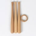 thumbnail image 2 of Support de Baseball Mini 18cm avec Cercles Support de Batte de Baseball Bois Support de Baseball en Bois Amovible, 2 of 9