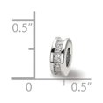 thumbnail image 2 of 925 Sterling Silver Reflections With CZ Spacer Bead; for Adults and Teens; for Women and Men, 2 of 3