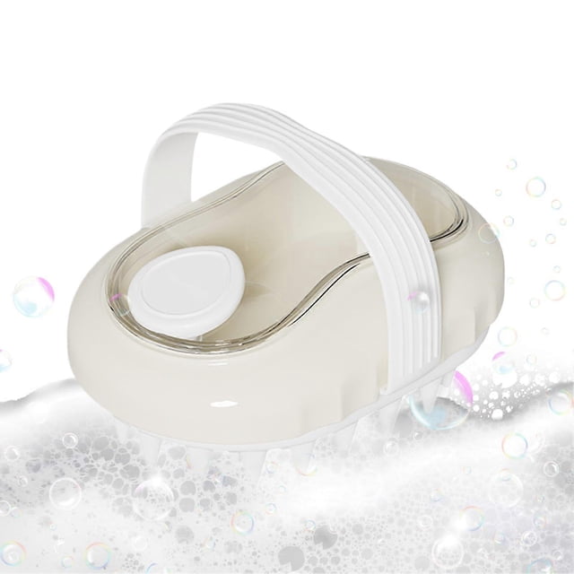 Cepillo masajeador del cuero cabelludo para el crecimiento del cabello, exfoliante de silicona para el cuero cabelludo para eliminar la caspa. Uso en seco y húmedo.
