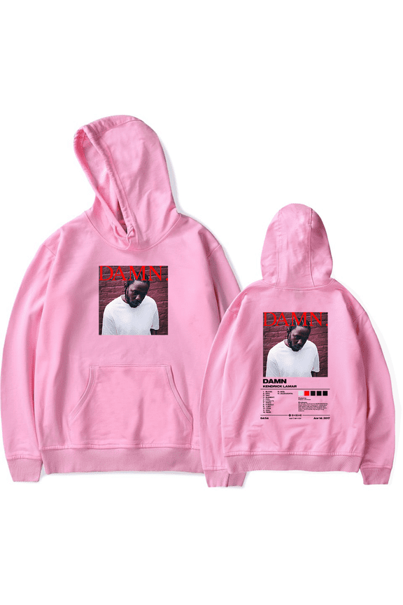 Kendrick Lamar Merch Hoodie K. Dot Album Cover Damn Hoodies Tracklist 2024 Rapper Streetwear Long Sleeve Men Women Pullover
