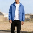 thumbnail image 6 of Bosfbaoi Hooded Windbreaker Jackets for Men Full Zip Lightweight Casual Outdoor Packable Windproof Jacket, 6 of 7