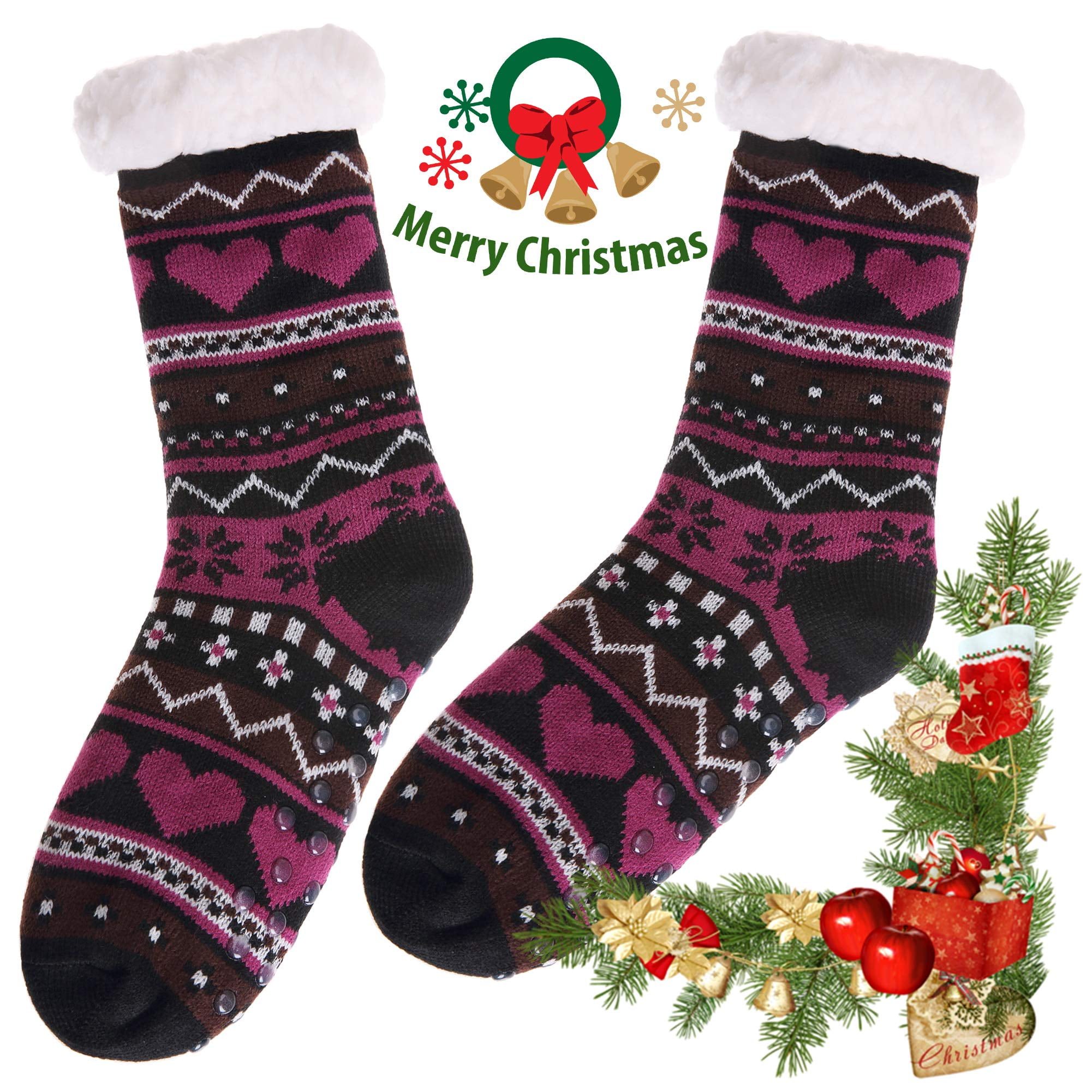 Chaussons Chaussettes Antidérapantes Femme - Le Coin Du Chausson