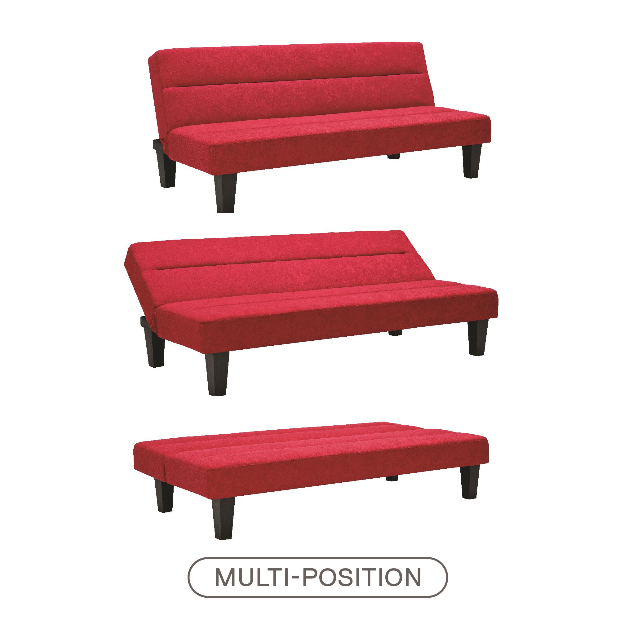 DHP Kebo Futon with Microfiber Cover, Red - image 8 of 13