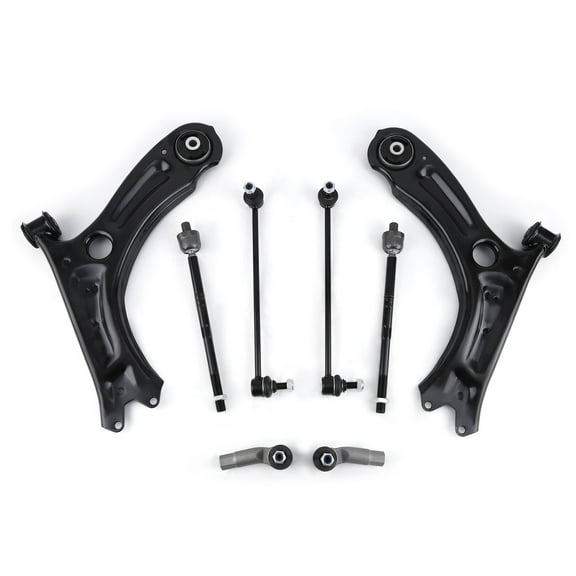 maXpeedingrods 8Pc Suspension Kit for Volkswagen Jetta 2011-2018, 2 Front Lower Control Arms 2 Sway Bar Links 4 Outer & Inner Tie Rods