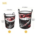 thumbnail image 3 of Balery Fierce Red Viper Graphic Art Cesta de ropa redonda con asas, impermeable, independiente, para ropa, juguetes, dormitorio y familia-Medium, 3 of 6