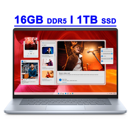 Dell Inspiron 16 Plus 7640 Premium Business Laptop 16" 2.5k (2560x1600) 120Hz Intel 10-core i7-13620H 16GB DDR5 1TB SSD Backlit Thunderbolt FHD Camera Long-Lasting Battery ExpressCharge Win11